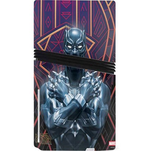 Marvel Black Panther Wakanda Salute PS5 Pro Disk Bundle  Skin